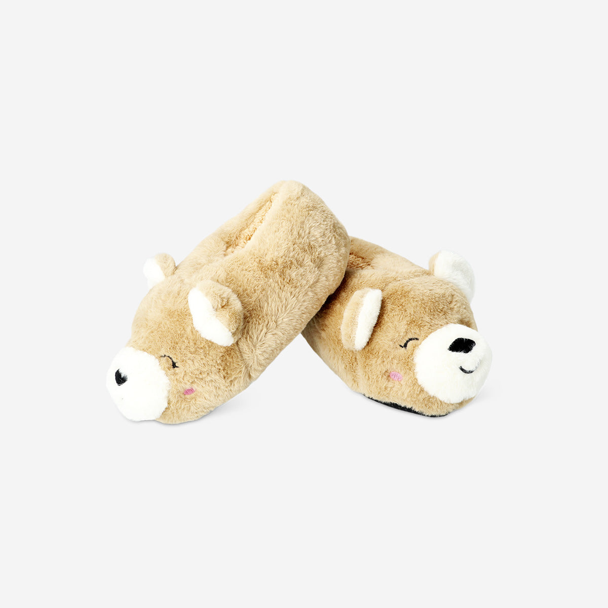 Kahverengi Ayıcık Şeklinde Peluş Terlik 38/39