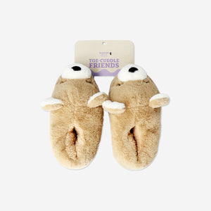 Kahverengi Ayıcık Şeklinde Peluş Terlik 40/41