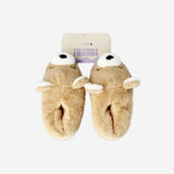 Kahverengi Ayıcık Şeklinde Peluş Terlik 40/41