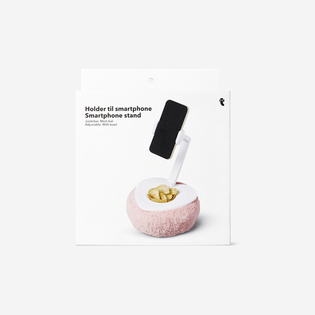 HOLDER FOR PHONE WITH SNACK BOWL