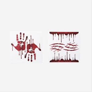WINDOW VINYL STICKERS BLOOD STAINS 6 PCS