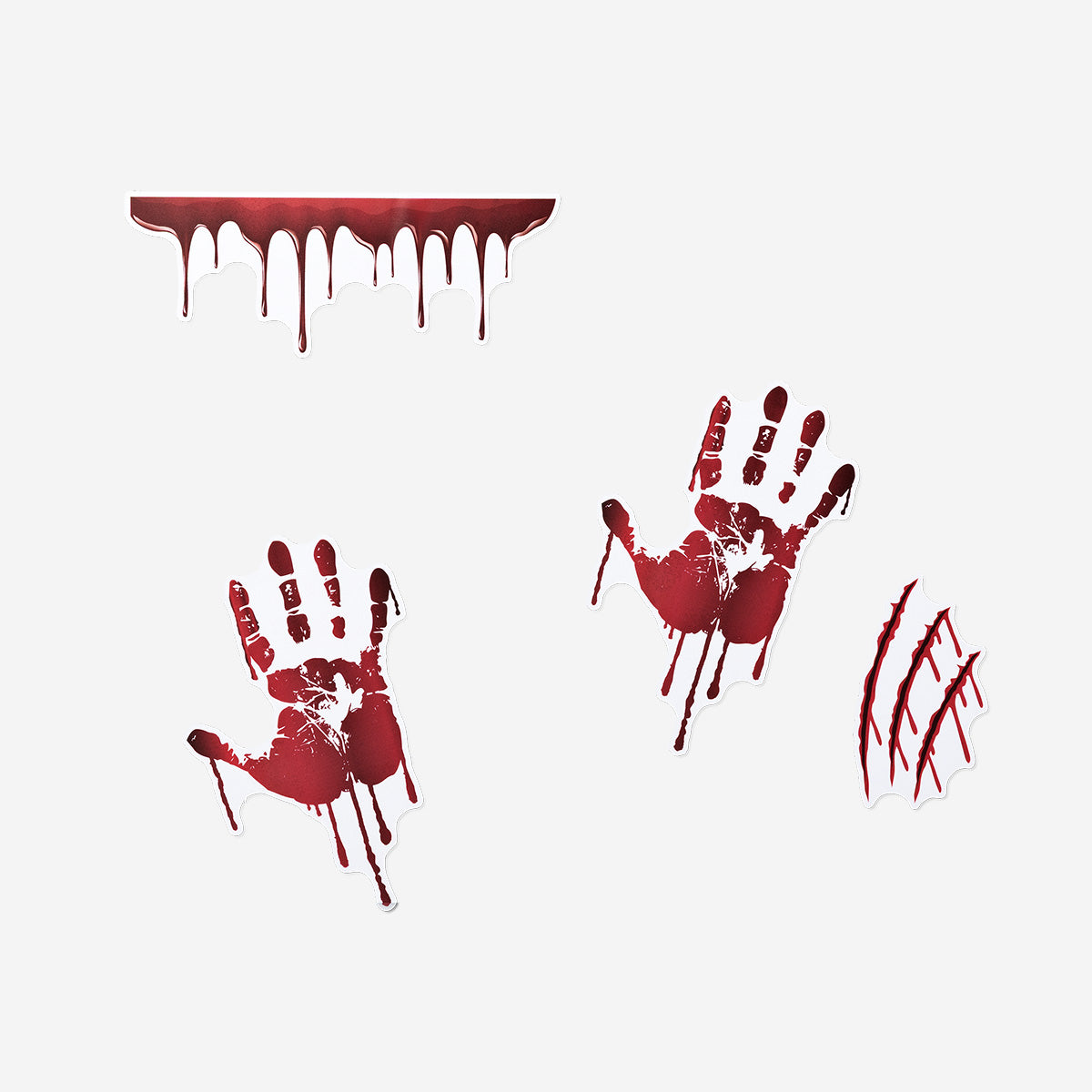 WINDOW VINYL STICKERS BLOOD STAINS 6 PCS