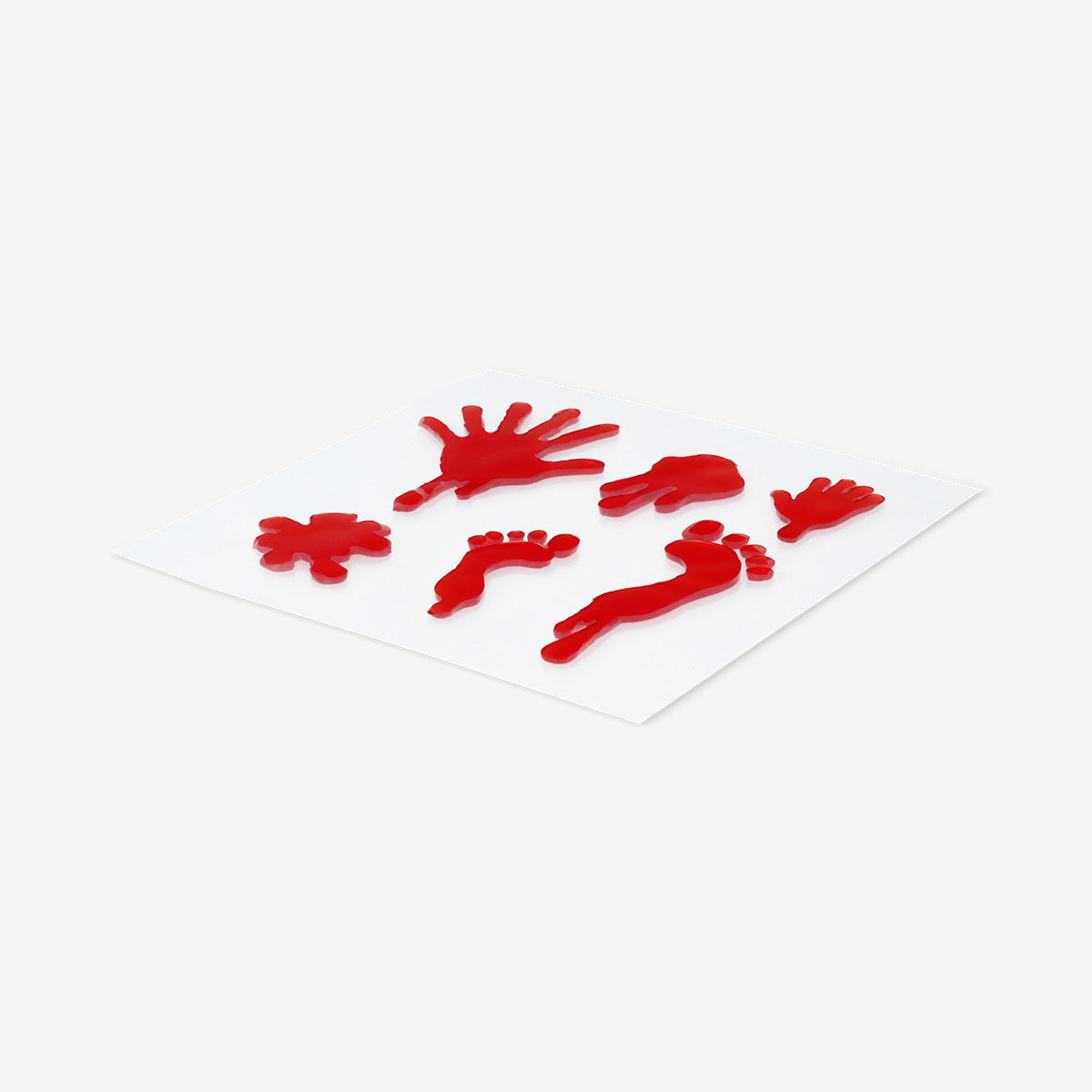 WINDOW DECO GEL HANDS AND BLOOD STAINS 6 PCS