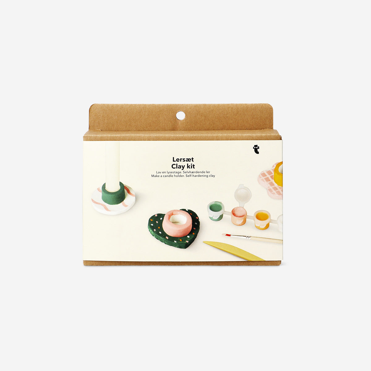 AIR DRY CLAY CANDLE HOLDER SET