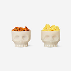 BOWLS PLASTIC SMALL SKULL HEADS 2PCS