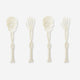 CUTLERY PLASTIC SPOON AND FORK SET 4PCS