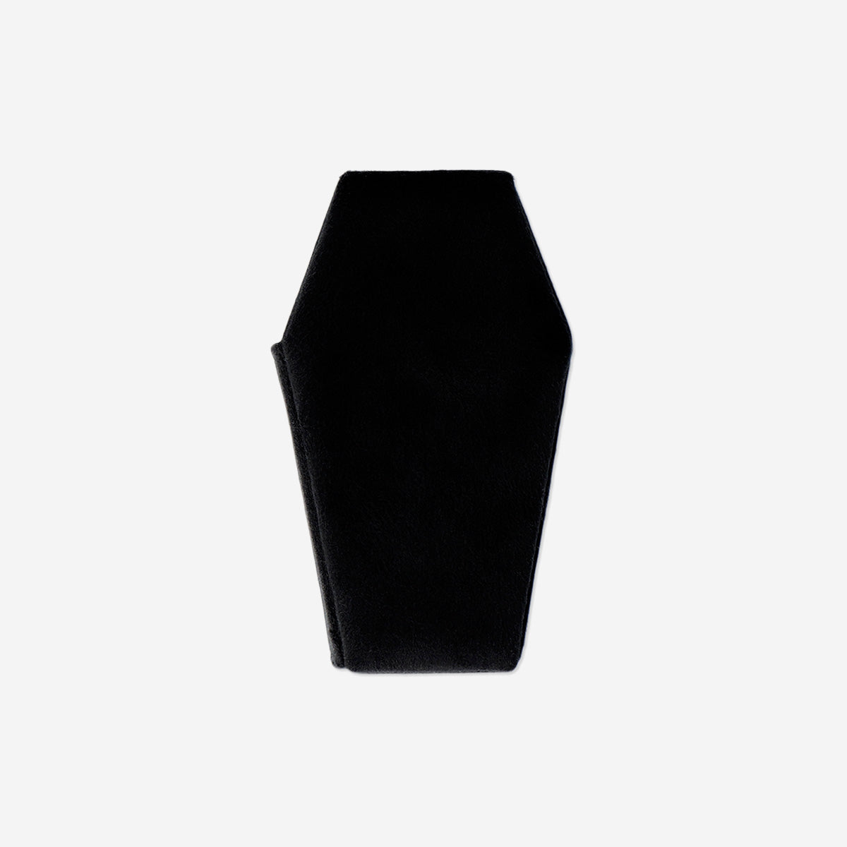 JEWELRY CASE MINI COFFIN VELOUR BLACK