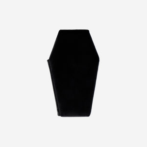 JEWELRY CASE MINI COFFIN VELOUR BLACK