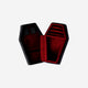 JEWELRY CASE MINI COFFIN VELOUR BLACK