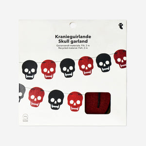 Kafatası Şeklinde Kağıt Şerit Süs 2 m