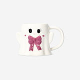 MUG WITH HANDLE GIRL GHOST BOW
