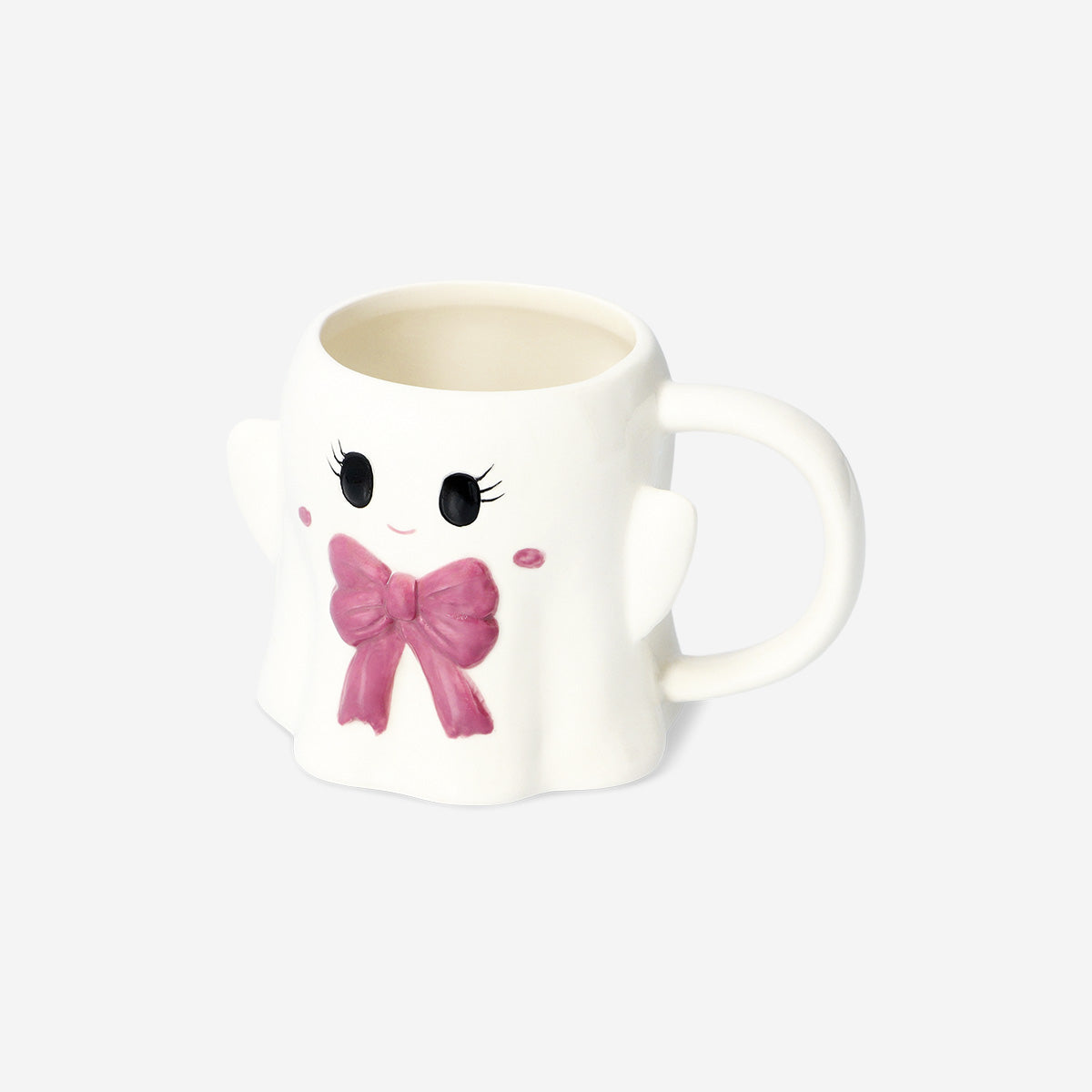 MUG WITH HANDLE GIRL GHOST BOW