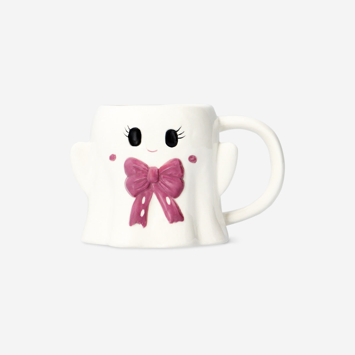 MUG WITH HANDLE GIRL GHOST BOW