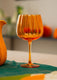 WINE GLASS PUMPKIN SHAPE