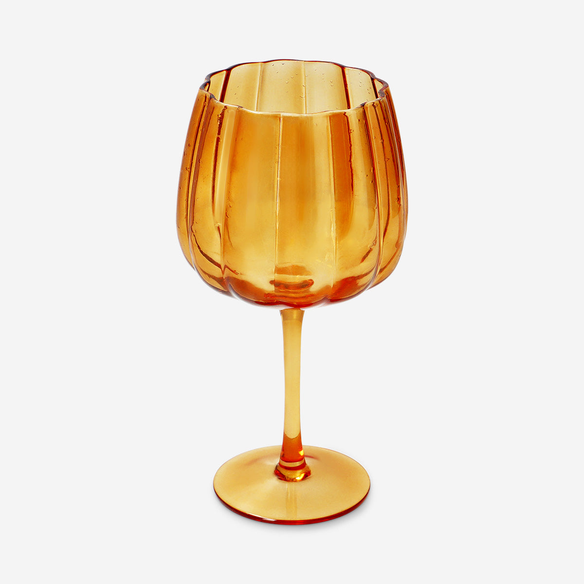 WINE GLASS PUMPKIN SHAPE