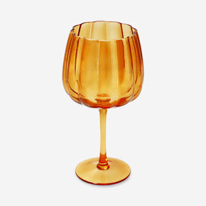 WINE GLASS PUMPKIN SHAPE