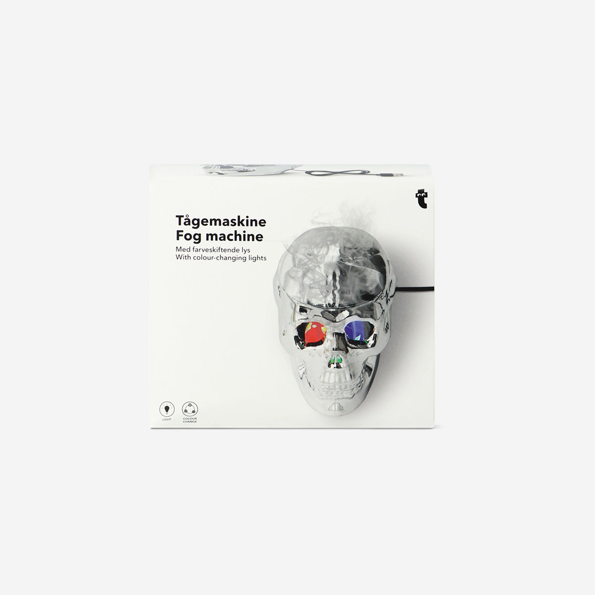 FOG MACHINE SKULL HEAD W. COLOR CHANGING LIGHT