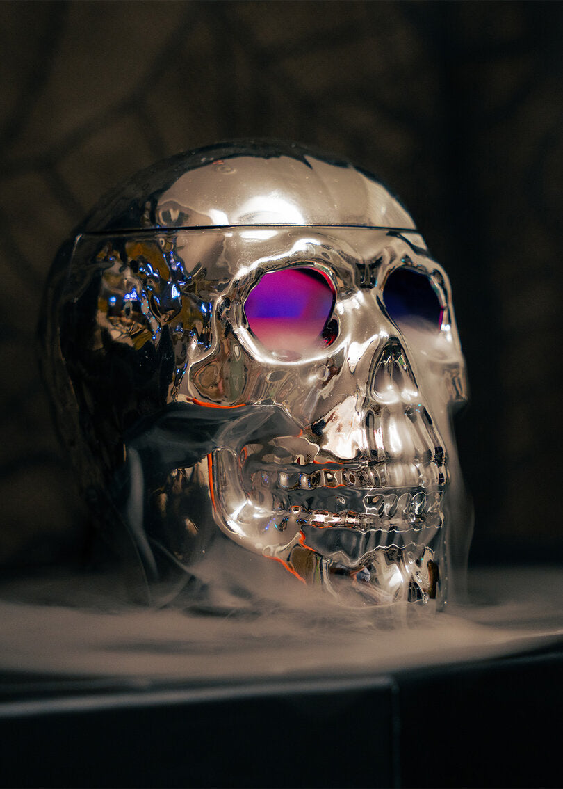 FOG MACHINE SKULL HEAD W. COLOR CHANGING LIGHT