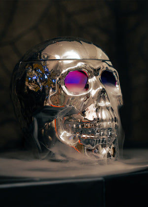 FOG MACHINE SKULL HEAD W. COLOR CHANGING LIGHT