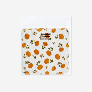 NAPKINS SCALLOPED EDGE  16X16 CM 16 PCS