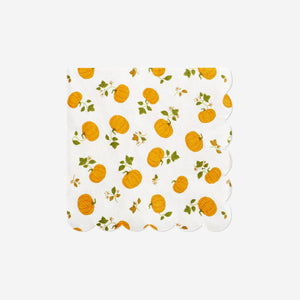 NAPKINS SCALLOPED EDGE  16X16 CM 16 PCS