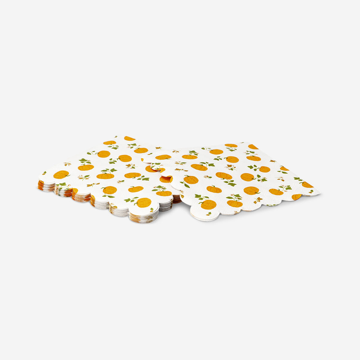 NAPKINS SCALLOPED EDGE  16X16 CM 16 PCS