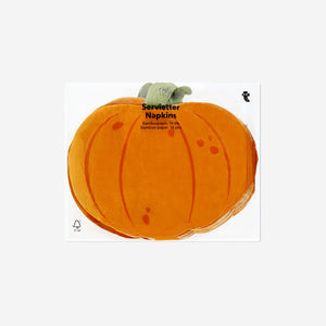 NAPKIN SHAPED AS PUMPKIN 16PCS