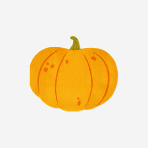 NAPKIN SHAPED AS PUMPKIN 16PCS