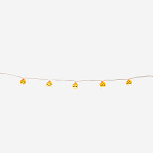 LIGHT CHAIN HALLOWEEN W PUMPKINS RECYCLED