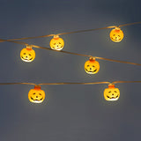 LIGHT CHAIN HALLOWEEN W PUMPKINS RECYCLED