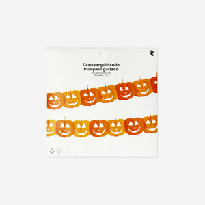 GARLAND PAPER HAPPY PUMPKIN FACES 3M