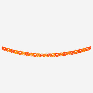 GARLAND PAPER HAPPY PUMPKIN FACES 3M