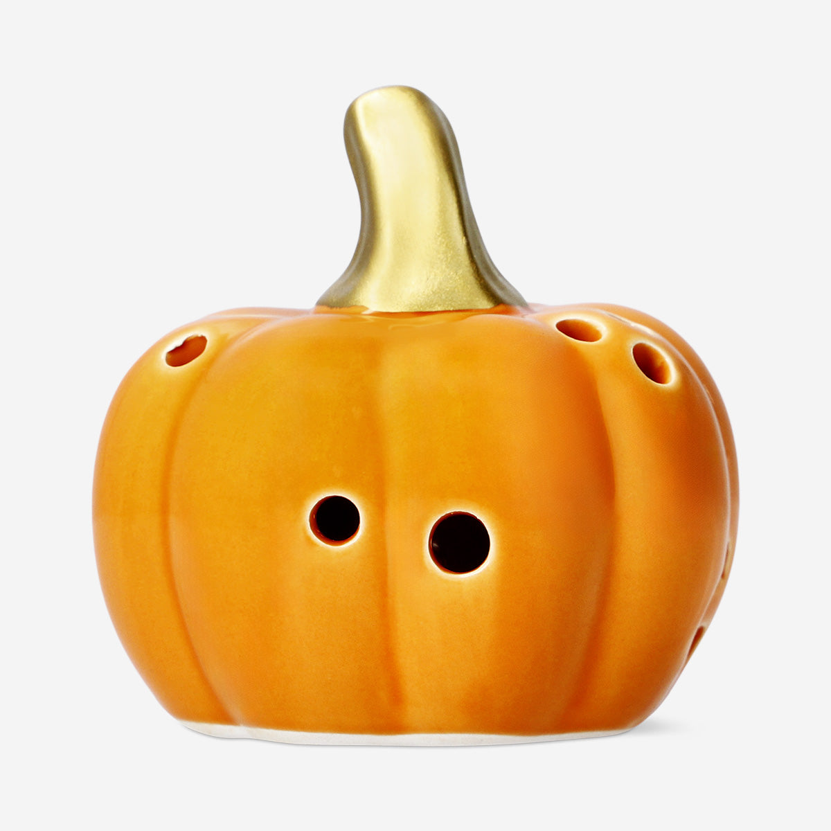LED LIGHT CERAMIC PUMPKIN
