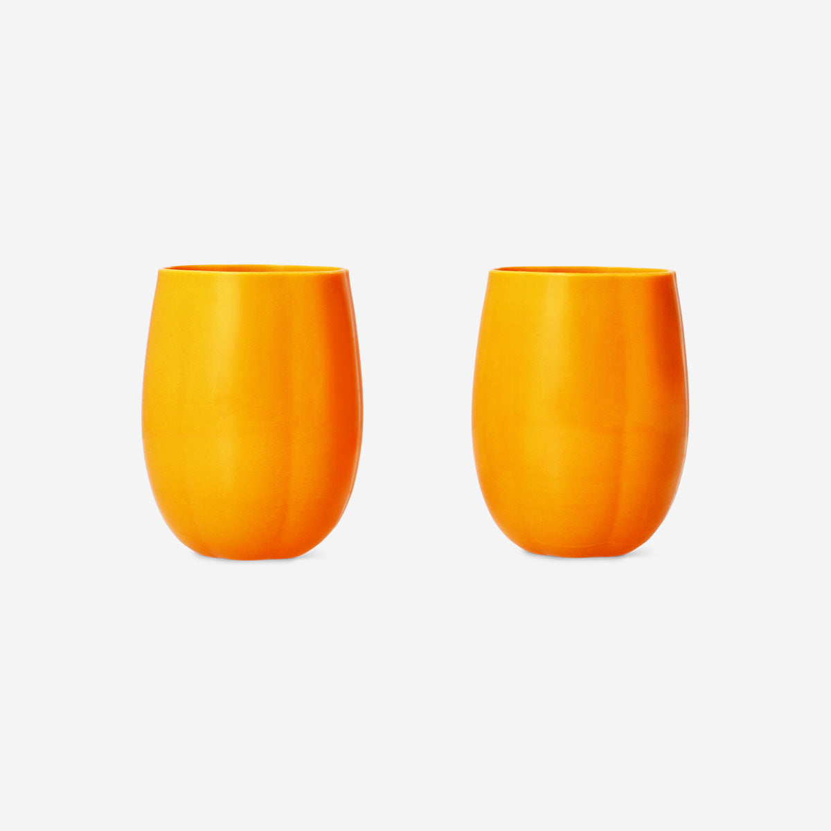 CUPS PLASTIC PUMPKIN SHAPED 2PCS