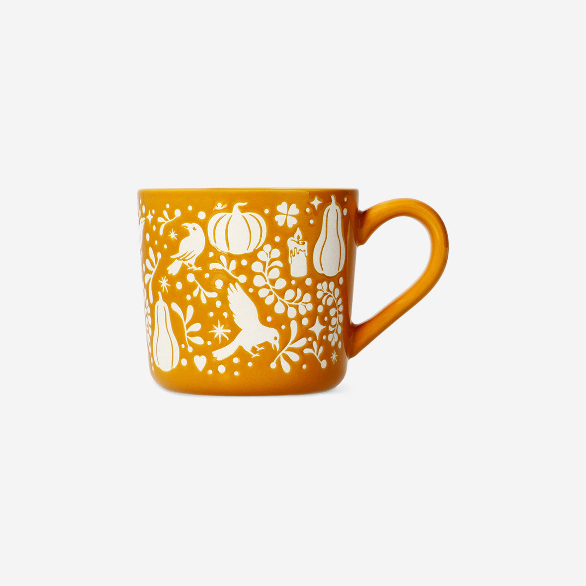 Balkabağı Desenli Porselen Kupa 480 ml