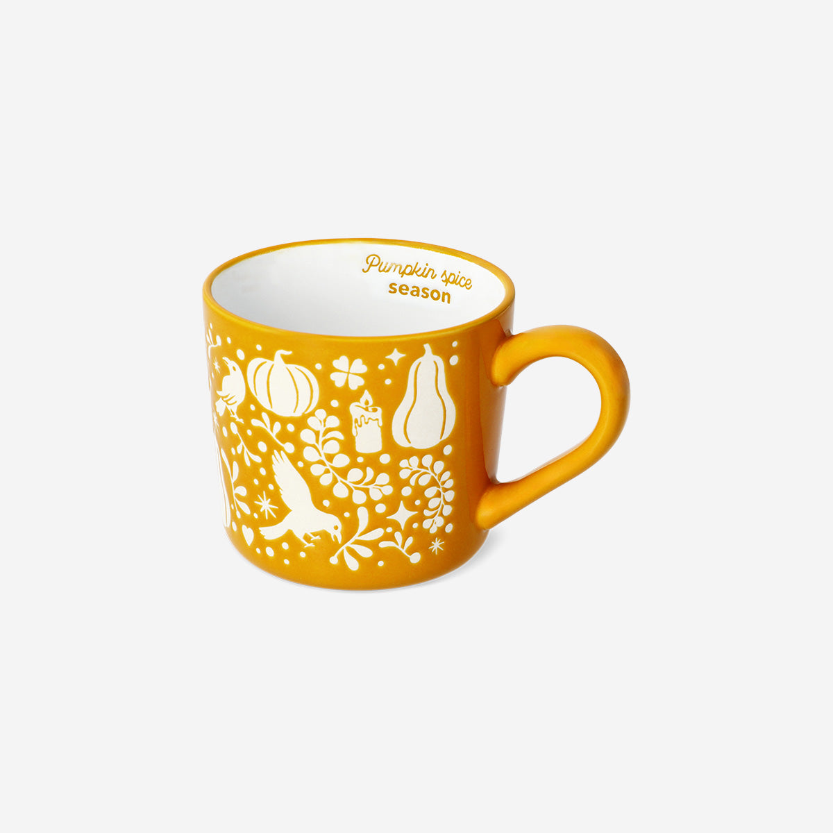 Balkabağı Desenli Porselen Kupa 480 ml