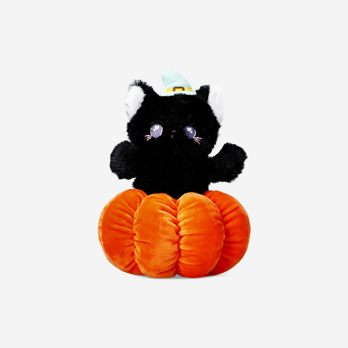 Balkabağı Detaylı Peluş Kedi