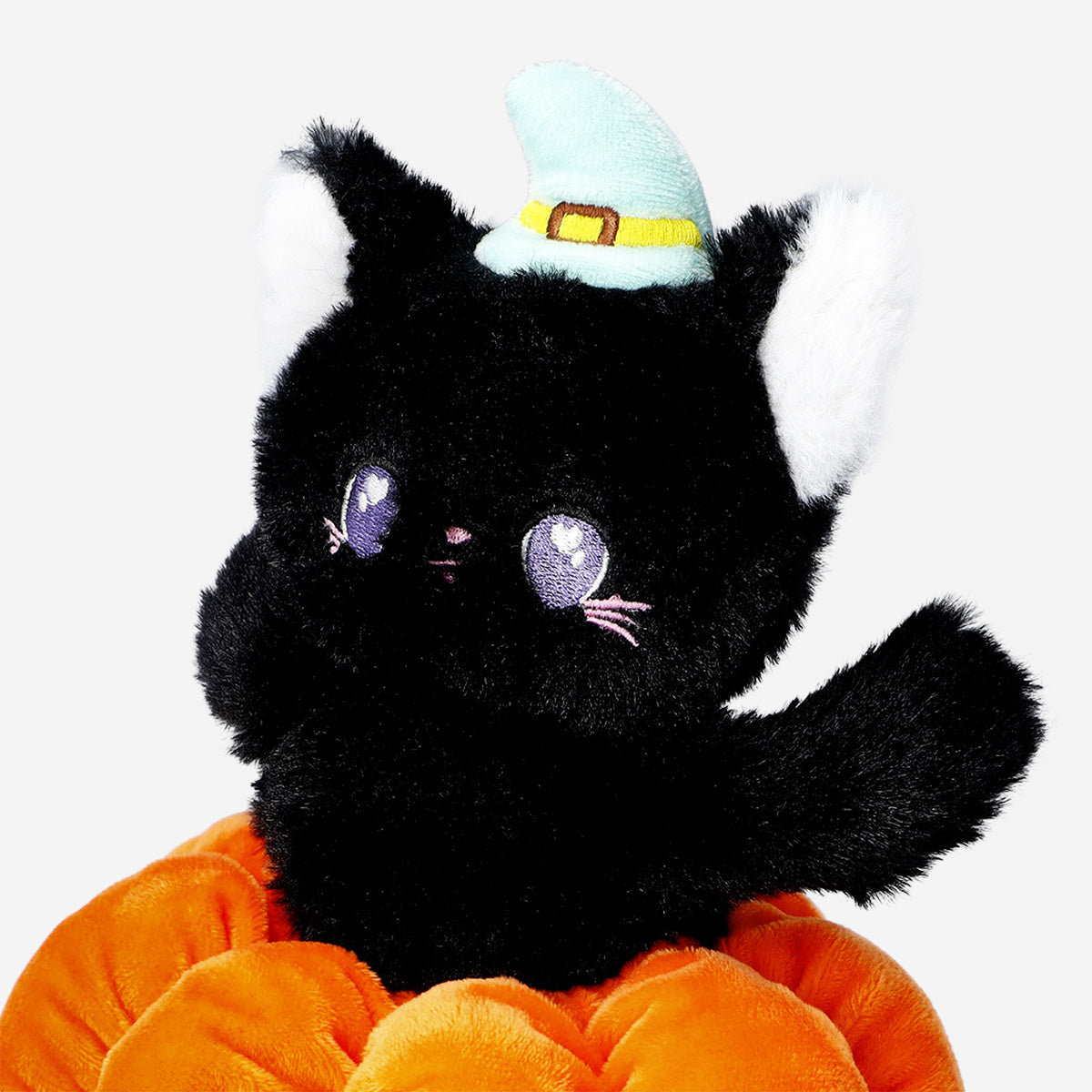 Balkabağı Detaylı Peluş Kedi