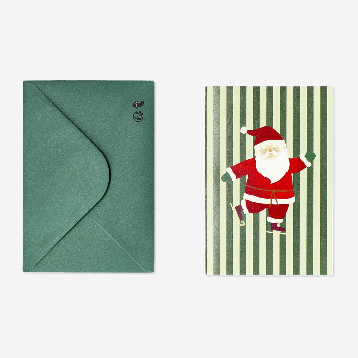 CARD W ENVELOPE XMAS SANTA