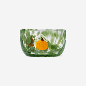 Yeşil Puantiyeli Cam Tealight Mumluk