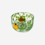 Yeşil Puantiyeli Cam Tealight Mumluk