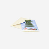 CARD W ENVELOPE XMAS RIBBON TREE