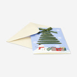 CARD W ENVELOPE XMAS RIBBON TREE