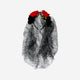HAIRBAND SKULL WITH VEIL ADULT
