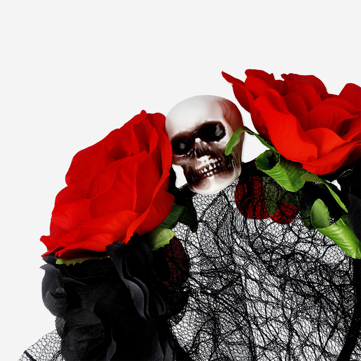 HAIRBAND SKULL WITH VEIL ADULT