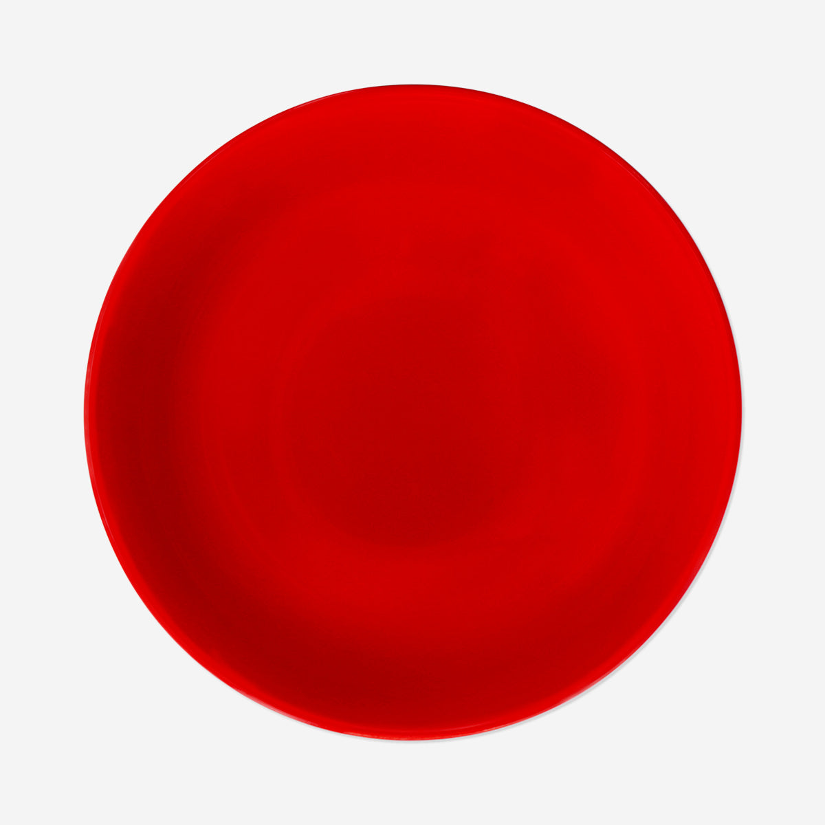 BOWL WITH STRIPES AND COLOR INSIDE RED