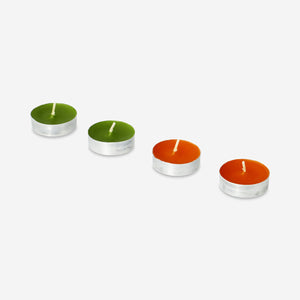 Turuncu 18'li Tealight Mum
