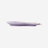 TRAY CERAMIC PUMPKIN SHAPE PURPLE