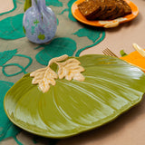 PLATE CERAMIC PUMPKIN SHAPE LARGE