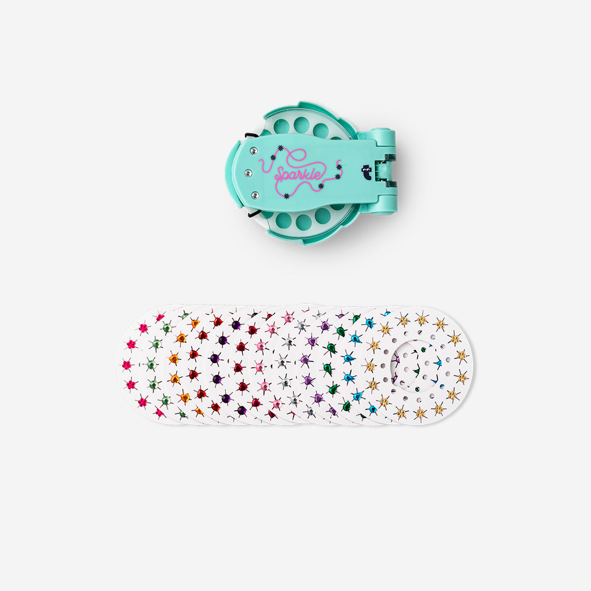 STAPLER FOR HAIR JEWELS W 12 REFILLS